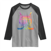 Straight Outta The Penalty Box Raglan Shirt Tie Dye Effect Hockey Player Gift - Wonder Print Shop