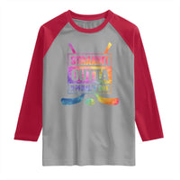 Straight Outta The Penalty Box Raglan Shirt Tie Dye Effect Hockey Player Gift - Wonder Print Shop