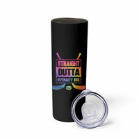 Straight Outta The Penalty Box Skinny Tumbler Tie Dye Effect Hockey Player Gift - Wonder Print Shop