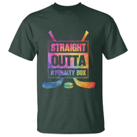 Straight Outta The Penalty Box T Shirt Tie Dye Effect Hockey Player Gift - Wonder Print Shop