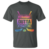 Straight Outta The Penalty Box T Shirt Tie Dye Effect Hockey Player Gift - Wonder Print Shop