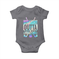 Straight Outta The Penalty Box Baby Onesie Iridescent Effect Hockey Player Gift - Wonder Print Shop