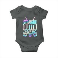 Straight Outta The Penalty Box Baby Onesie Iridescent Effect Hockey Player Gift - Wonder Print Shop
