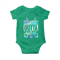Straight Outta The Penalty Box Baby Onesie Iridescent Effect Hockey Player Gift - Wonder Print Shop