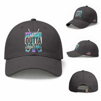 Straight Outta The Penalty Box Baseball Cap Iridescent Effect Hockey Player Gift