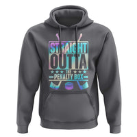 Straight Outta The Penalty Box Hoodie Iridescent Effect Hockey Player Gift - Wonder Print Shop