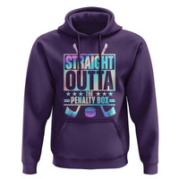 Straight Outta The Penalty Box Hoodie Iridescent Effect Hockey Player Gift - Wonder Print Shop