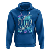 Straight Outta The Penalty Box Hoodie Iridescent Effect Hockey Player Gift - Wonder Print Shop