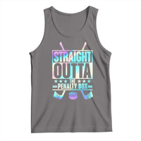 Straight Outta The Penalty Box Tank Top Iridescent Effect Hockey Player Gift - Wonder Print Shop