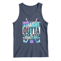 Straight Outta The Penalty Box Tank Top Iridescent Effect Hockey Player Gift - Wonder Print Shop
