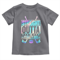 Straight Outta The Penalty Box Toddler T Shirt Iridescent Effect Hockey Player Gift - Wonder Print Shop