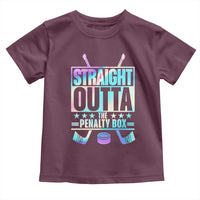 Straight Outta The Penalty Box Toddler T Shirt Iridescent Effect Hockey Player Gift - Wonder Print Shop