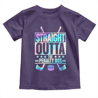 Straight Outta The Penalty Box Toddler T Shirt Iridescent Effect Hockey Player Gift - Wonder Print Shop