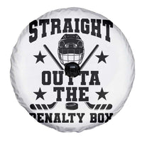Straight Outta The Penalty Box Spare Tire Cover Funny Youth Ice Hockey Gift - Wonder Print Shop