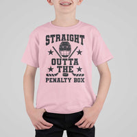 Straight Outta The Penalty Box T Shirt For Kid Funny Youth Ice Hockey Gift - Wonder Print Shop