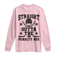 Straight Outta The Penalty Box Long Sleeve Shirt Funny Youth Ice Hockey Gift - Wonder Print Shop