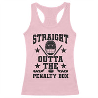 Straight Outta The Penalty Box Racerback Tank Top Funny Youth Ice Hockey Gift - Wonder Print Shop
