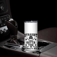 Straight Outta The Penalty Box Skinny Tumbler Funny Youth Ice Hockey Gift - Wonder Print Shop
