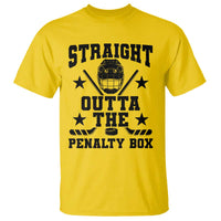 Straight Outta The Penalty Box T Shirt Funny Youth Ice Hockey Gift - Wonder Print Shop