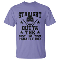 Straight Outta The Penalty Box T Shirt Funny Youth Ice Hockey Gift - Wonder Print Shop