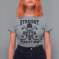 Straight Outta The Penalty Box T Shirt For Women Funny Youth Ice Hockey Gift - Wonder Print Shop