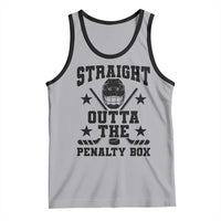 Straight Outta The Penalty Box Tank Top Funny Youth Ice Hockey Gift - Wonder Print Shop