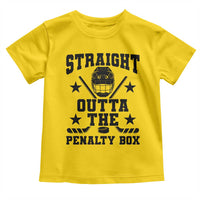 Straight Outta The Penalty Box Toddler T Shirt Funny Youth Ice Hockey Gift - Wonder Print Shop