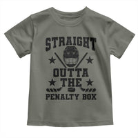 Straight Outta The Penalty Box Toddler T Shirt Funny Youth Ice Hockey Gift - Wonder Print Shop