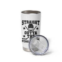 Straight Outta The Penalty Box Tumbler Cup Funny Youth Ice Hockey Gift - Wonder Print Shop