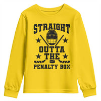 Straight Outta The Penalty Box Youth Sweatshirt Funny Youth Ice Hockey Gift - Wonder Print Shop