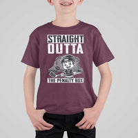 Straight Outta The Penalty Box T Shirt For Kid Funny Hockey Gift For Boys - Wonder Print Shop