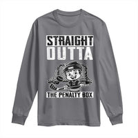 Straight Outta The Penalty Box Long Sleeve Shirt Funny Hockey Gift For Boys - Wonder Print Shop