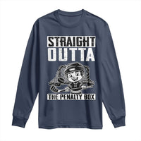 Straight Outta The Penalty Box Long Sleeve Shirt Funny Hockey Gift For Boys - Wonder Print Shop