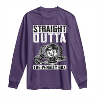 Straight Outta The Penalty Box Long Sleeve Shirt Funny Hockey Gift For Boys - Wonder Print Shop