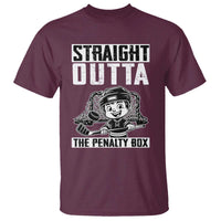 Straight Outta The Penalty Box T Shirt Funny Hockey Gift For Boys - Wonder Print Shop