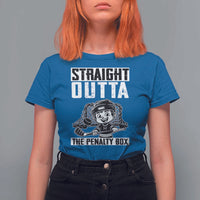 Straight Outta The Penalty Box T Shirt For Women Funny Hockey Gift For Boys - Wonder Print Shop