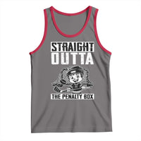 Straight Outta The Penalty Box Tank Top Funny Hockey Gift For Boys - Wonder Print Shop