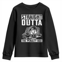 Straight Outta The Penalty Box Youth Sweatshirt Funny Hockey Gift For Boys - Wonder Print Shop