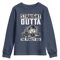 Straight Outta The Penalty Box Youth Sweatshirt Funny Hockey Gift For Boys - Wonder Print Shop