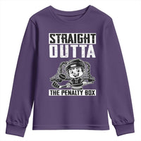 Straight Outta The Penalty Box Youth Sweatshirt Funny Hockey Gift For Boys - Wonder Print Shop