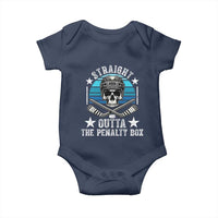 Straight Outta The Penalty Box Hockey Baby Onesie Funny Skull Player Gift - Wonder Print Shop
