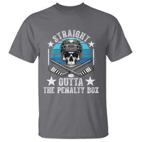 Straight Outta The Penalty Box Hockey T Shirt Funny Skull Player Gift - Wonder Print Shop