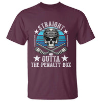 Straight Outta The Penalty Box Hockey T Shirt Funny Skull Player Gift - Wonder Print Shop