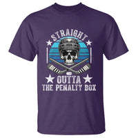 Straight Outta The Penalty Box Hockey T Shirt Funny Skull Player Gift - Wonder Print Shop