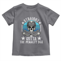 Straight Outta The Penalty Box Hockey Toddler T Shirt Funny Skull Player Gift - Wonder Print Shop