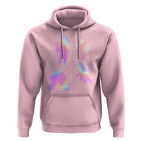 Iridescent Effect Hockey Players Retro Sport Lover Gift Hoodie - Wonder Print Shop