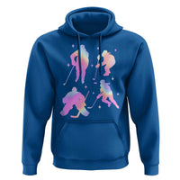 Iridescent Effect Hockey Players Retro Sport Lover Gift Hoodie - Wonder Print Shop