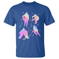 Iridescent Effect Hockey Players Retro Sport Lover Gift T Shirt - Wonder Print Shop