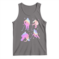 Iridescent Effect Hockey Players Retro Sport Lover Gift Tank Top - Wonder Print Shop