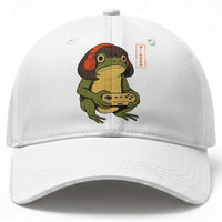 Funny Frog Bob Haircut Gamer Meme Baseball Cap Game Lover